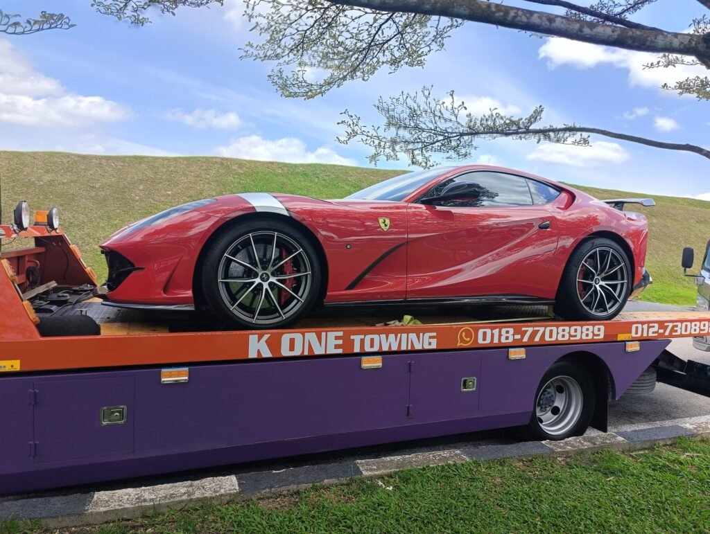 Ferrari car towing